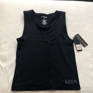 bebe Sport Women’s Large Black with Bling Tank Top NWT